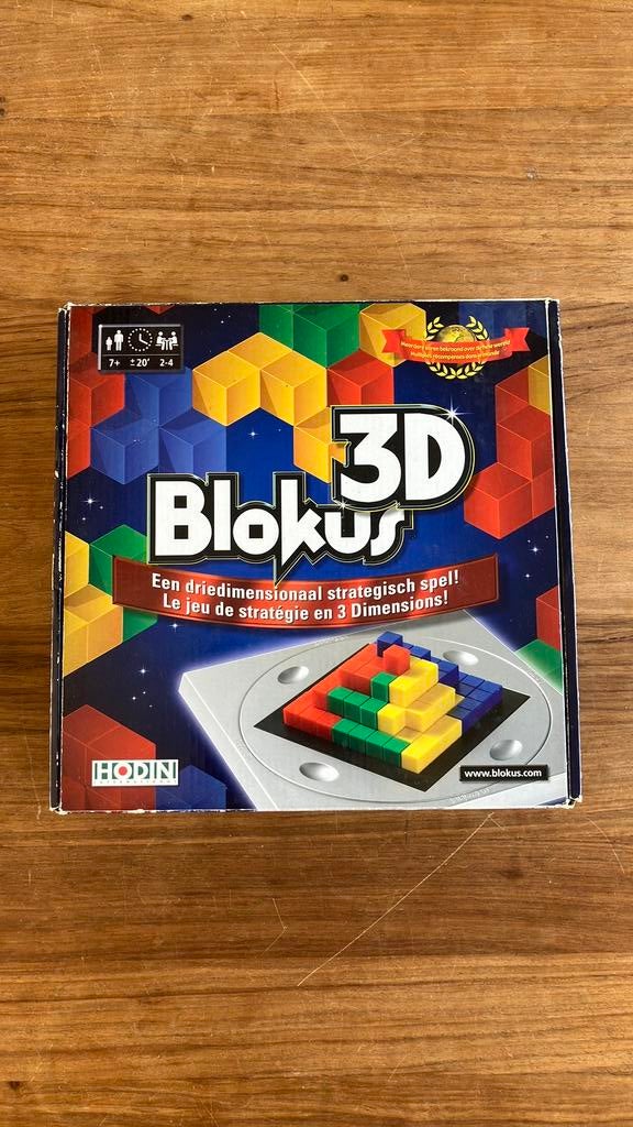 Blokus 3D, Hobby en Vrije tijd, Gezelschapsspellen | Bordspellen, Gebruikt, Een of twee spelers, Drie of vier spelers, Ophalen of Verzenden