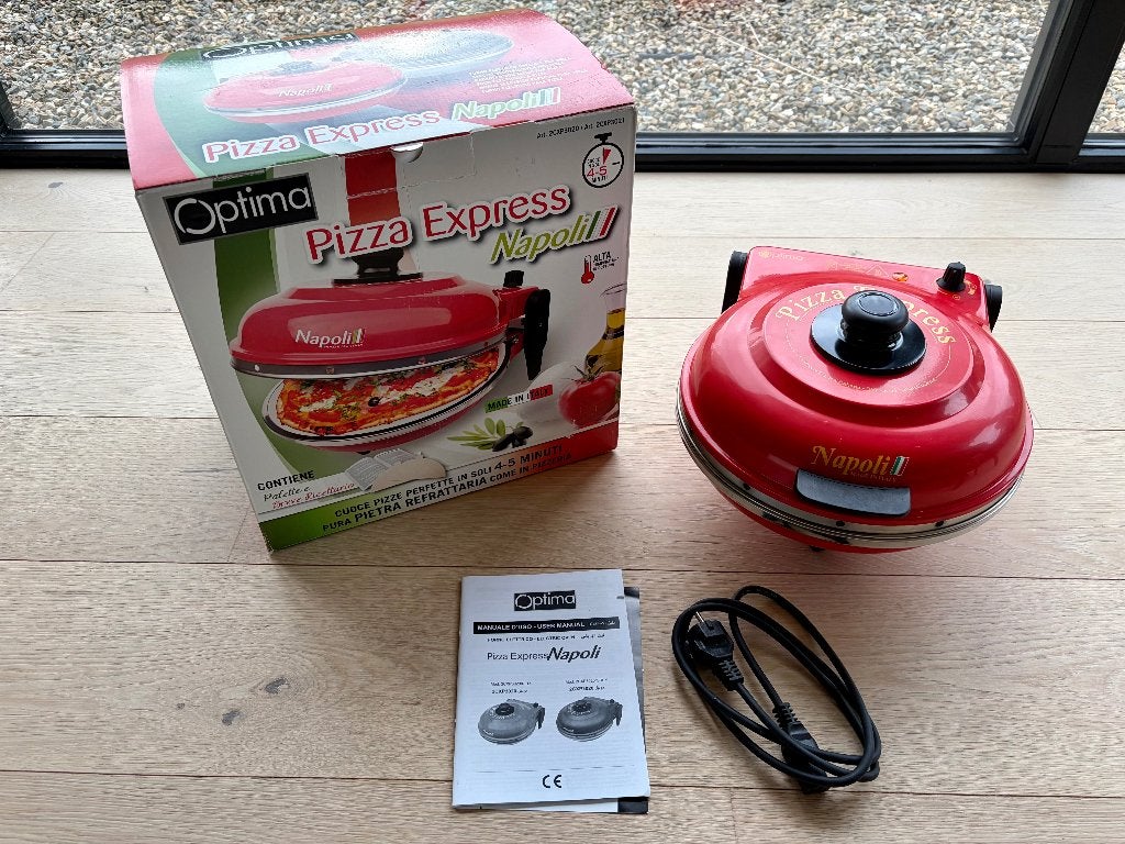 Optima Pizza Express Napoli pizza pan / oven…, Ophalen of Verzenden, Zo goed als nieuw