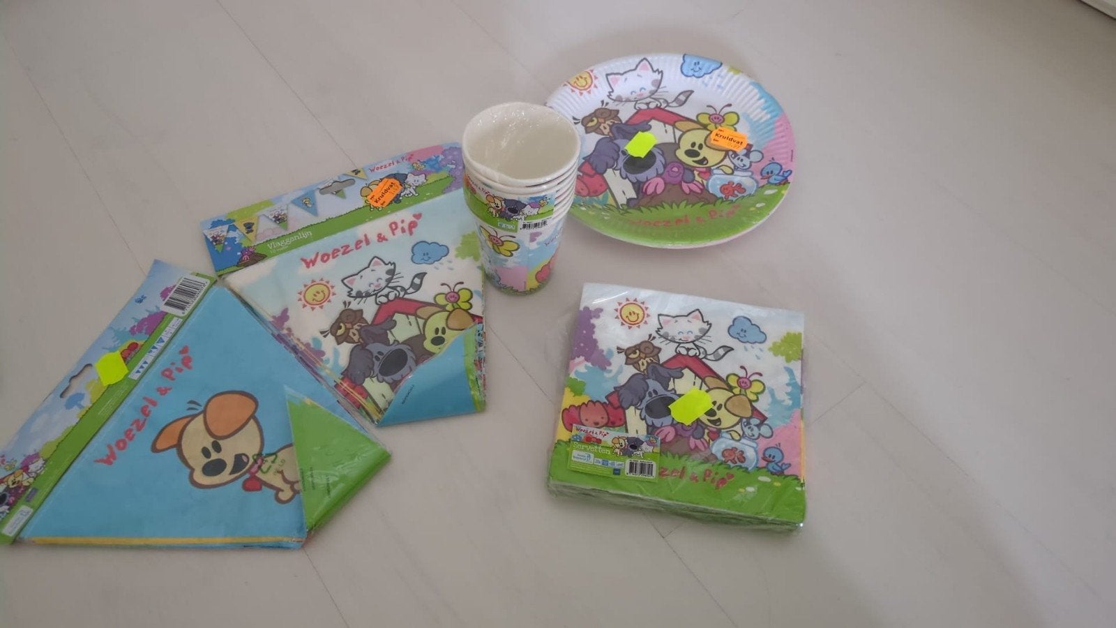 Woezel en Pip verjaardagsversiering, Ophalen of Verzenden, Nieuw, Versiering, Verjaardag