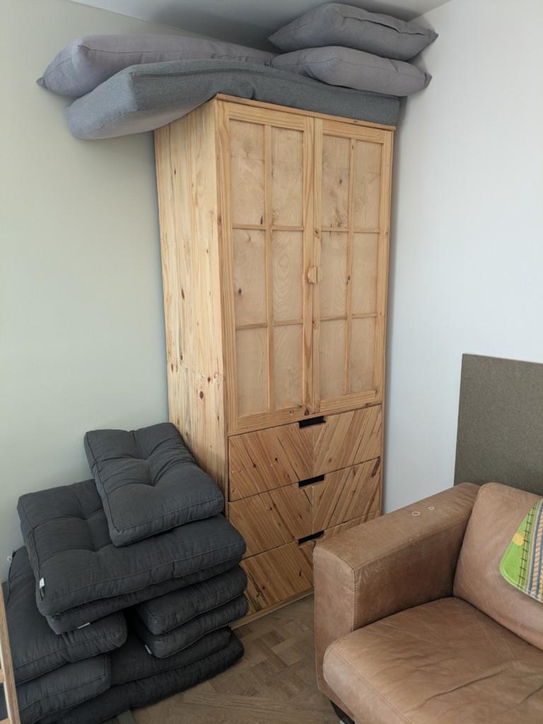 Gratis afhalen houten kast, Ophalen, Gebruikt, 100 tot 150 cm, 200 cm of meer