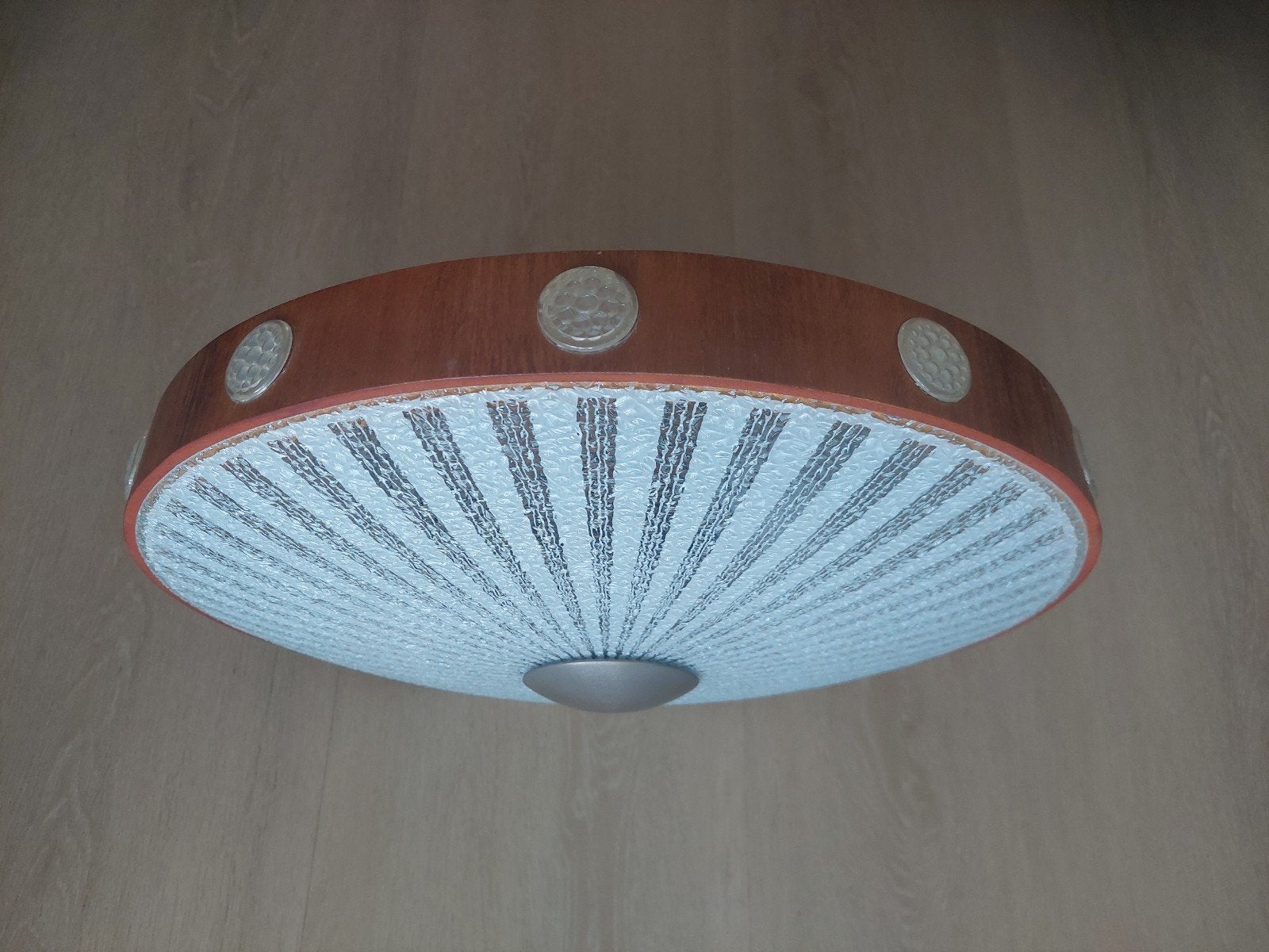 prachtige vintage Space Age UFO muur/plafondlamp, Huis en Inrichting, Ophalen