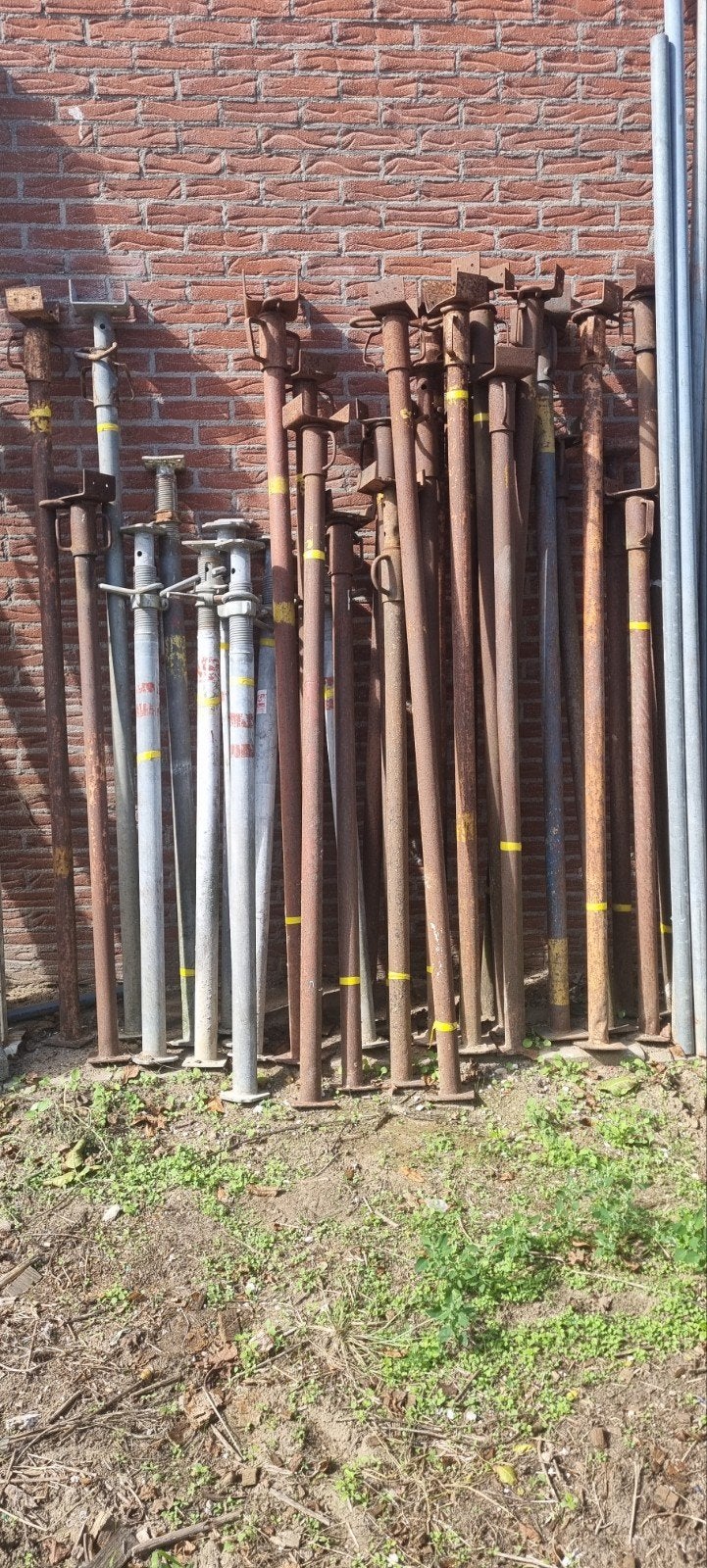 stalen stutten, schroefstempel, Ophalen of Verzenden, Gebruikt, Overige typen, Minder dan 2 meter