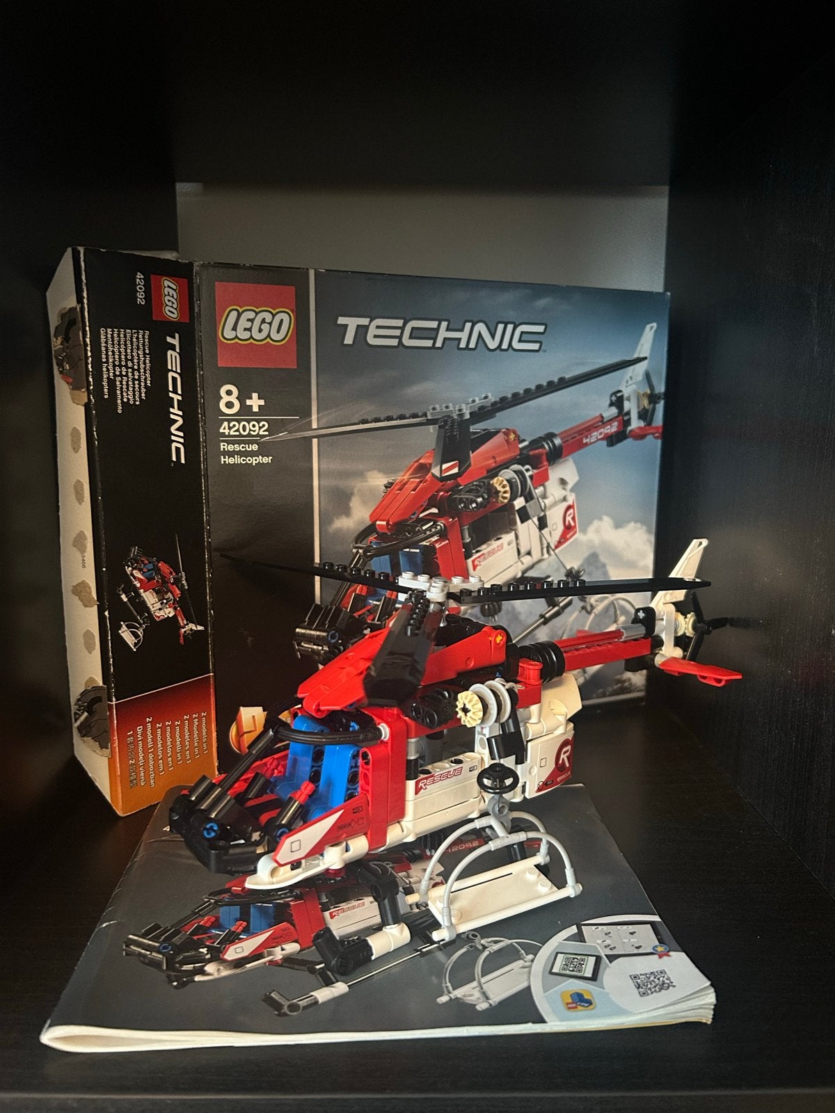 LEGO Technic Reddingshelikopter 42092, Kinderen en Baby's, Speelgoed | Duplo en Lego, Compleet, Gebruikt, Lego, Ophalen of Verzenden