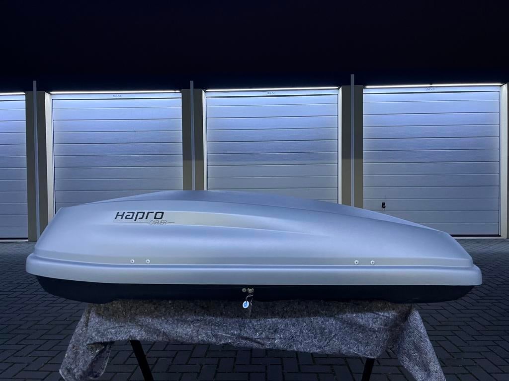 Dakkoffer/Skibox: Hapro Carver 5.5 400 Liter NETJES!, Auto diversen, Dakkoffers, Ophalen of Verzenden, Zo goed als nieuw