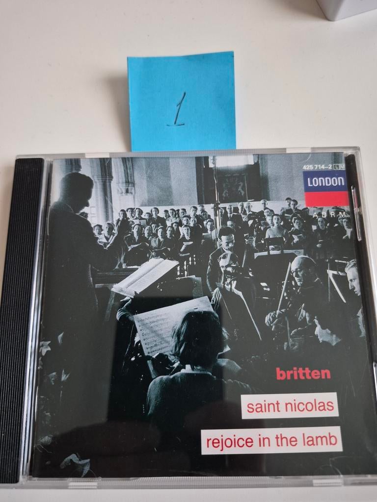 Britten: Saint Nicolas & Rejoice in the Lamb CD, Cd's en Dvd's, Ophalen of Verzenden