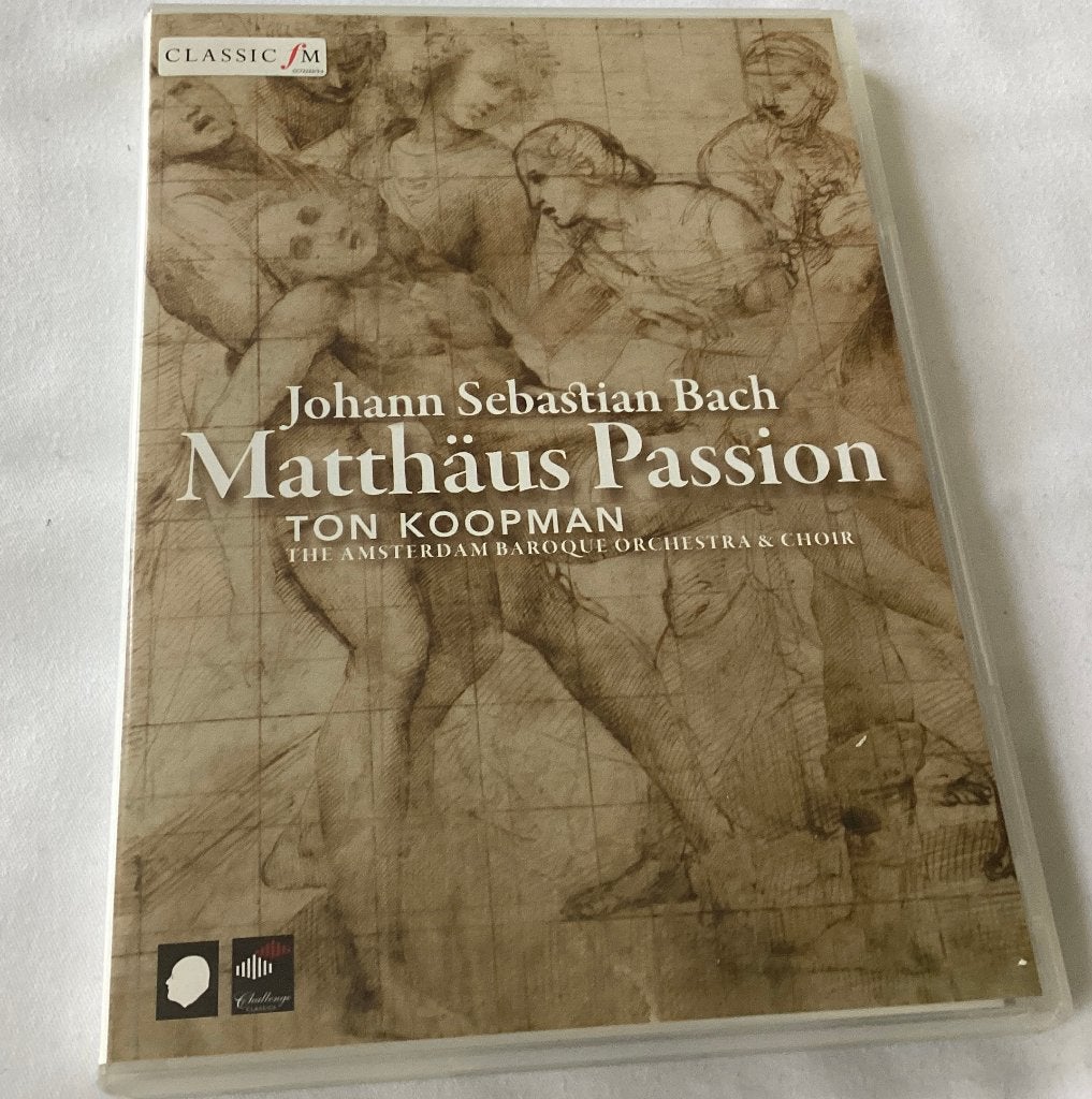 Ton Koopman ‎– J.S. Bach - Matthaus Passion dubbel DVD, Cd's en Dvd's, Alle leeftijden, Ophalen of Verzenden, Gebruikt, Muziekvideo's