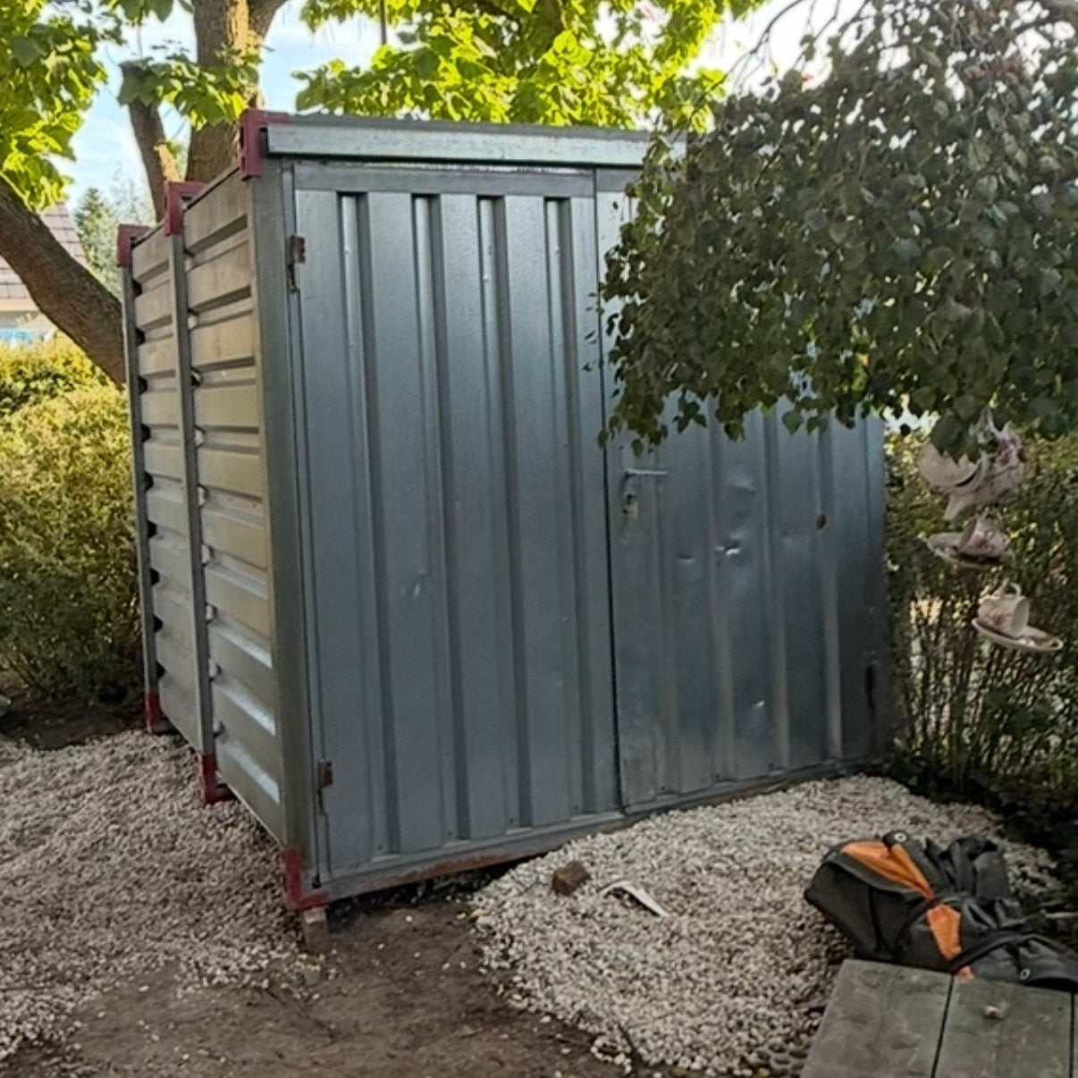 Demontabel container / berging 220x220cm, Ophalen