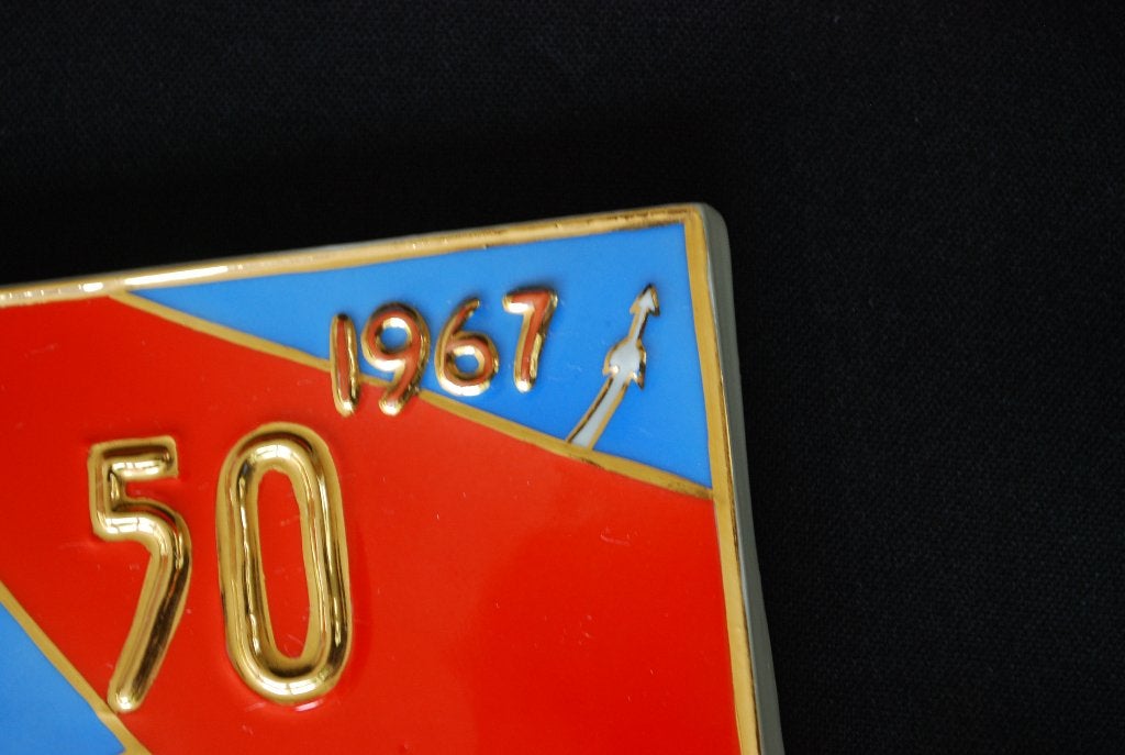 Lang leve de Grote Oktober Revolutie CCCP 1917-67 Porselein, Antiek en Kunst, Curiosa en Brocante, Ophalen of Verzenden