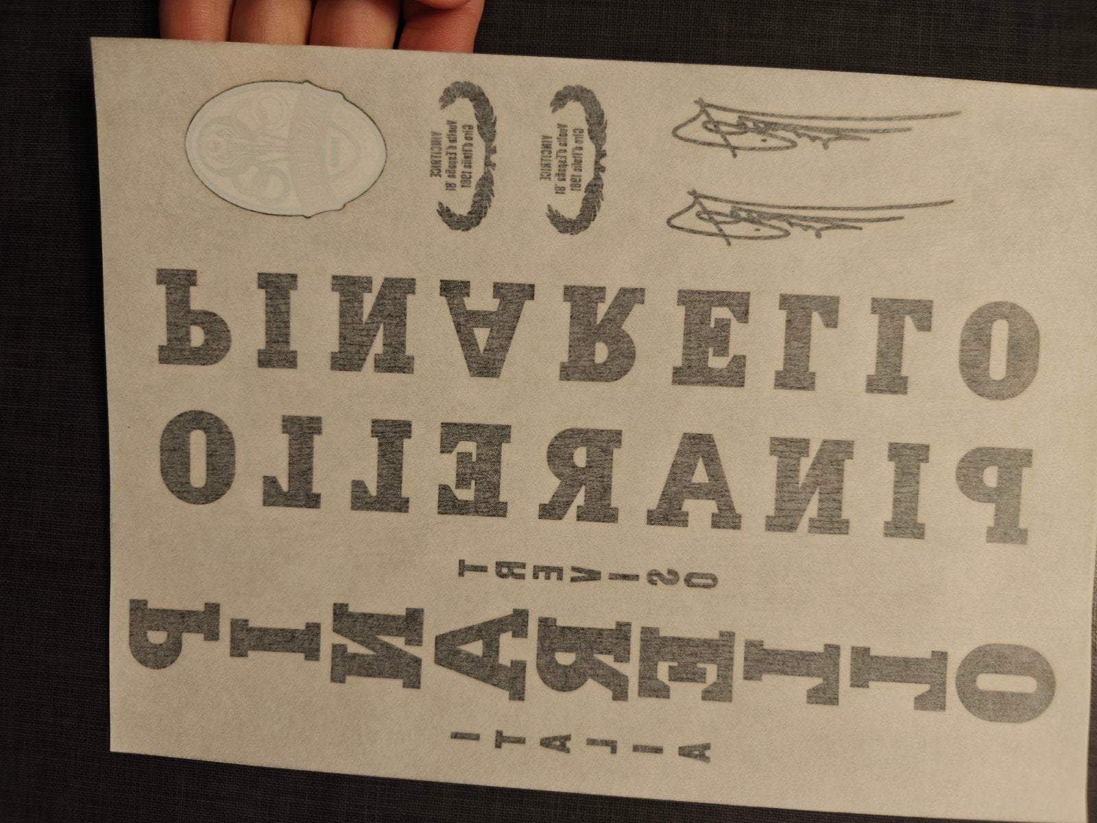 NOS zwarte Pinarello decals, Fietsen en Brommers, Fietsonderdelen, Ophalen of Verzenden