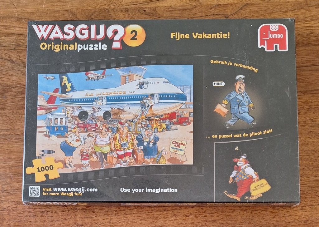 NIEUW: Fijne vakantie - Wasgij Original puzzel 2 - P155, Ophalen of Verzenden, 500 t/m 1500 stukjes, Nieuw, Legpuzzel
