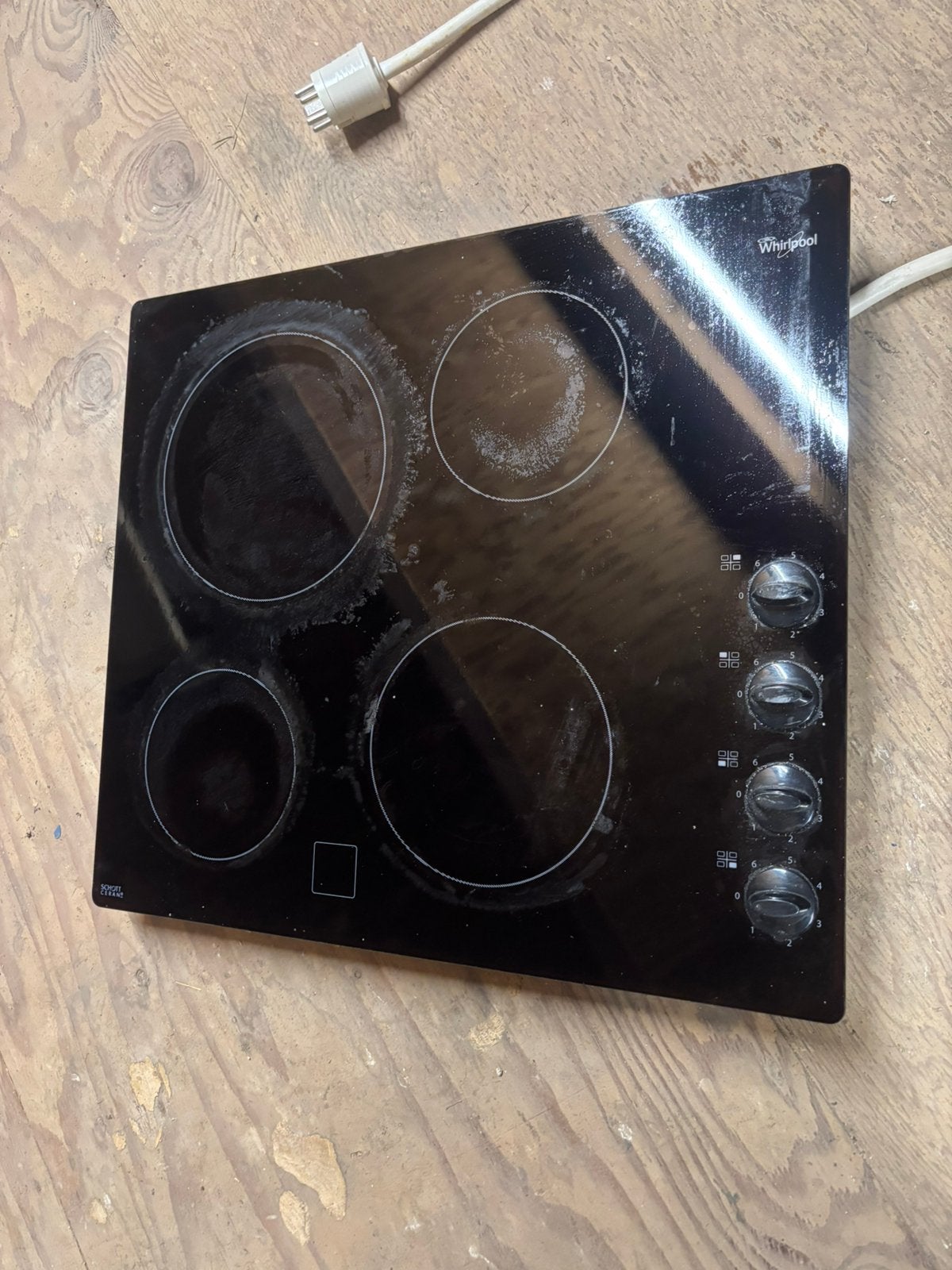 Whirlpool inductiekookplaat, Gebruikt, Inbouw, Inductie, 4 kookzones