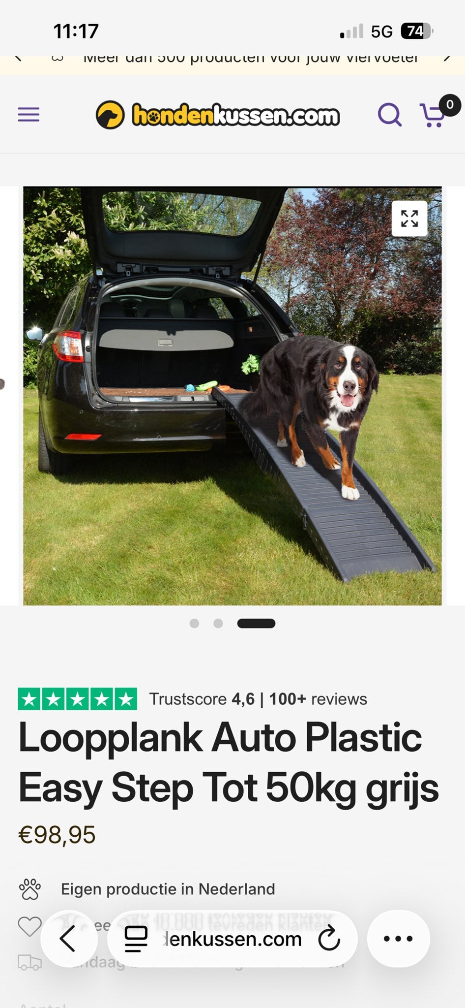 Honden loopplank auto Easy step, Ophalen of Verzenden, Nieuw