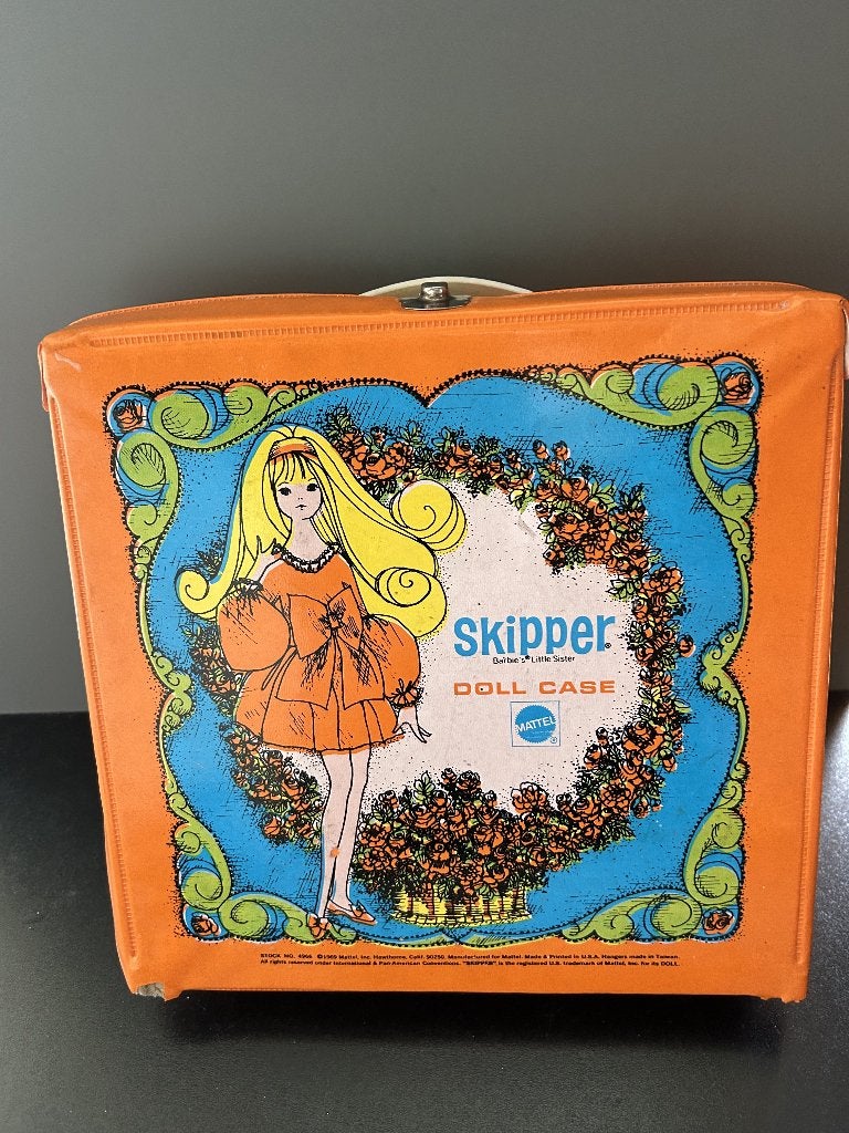 Skipper/barbie koffer jaren '70 mattel, Ophalen of Verzenden, Gebruikt, Pop
