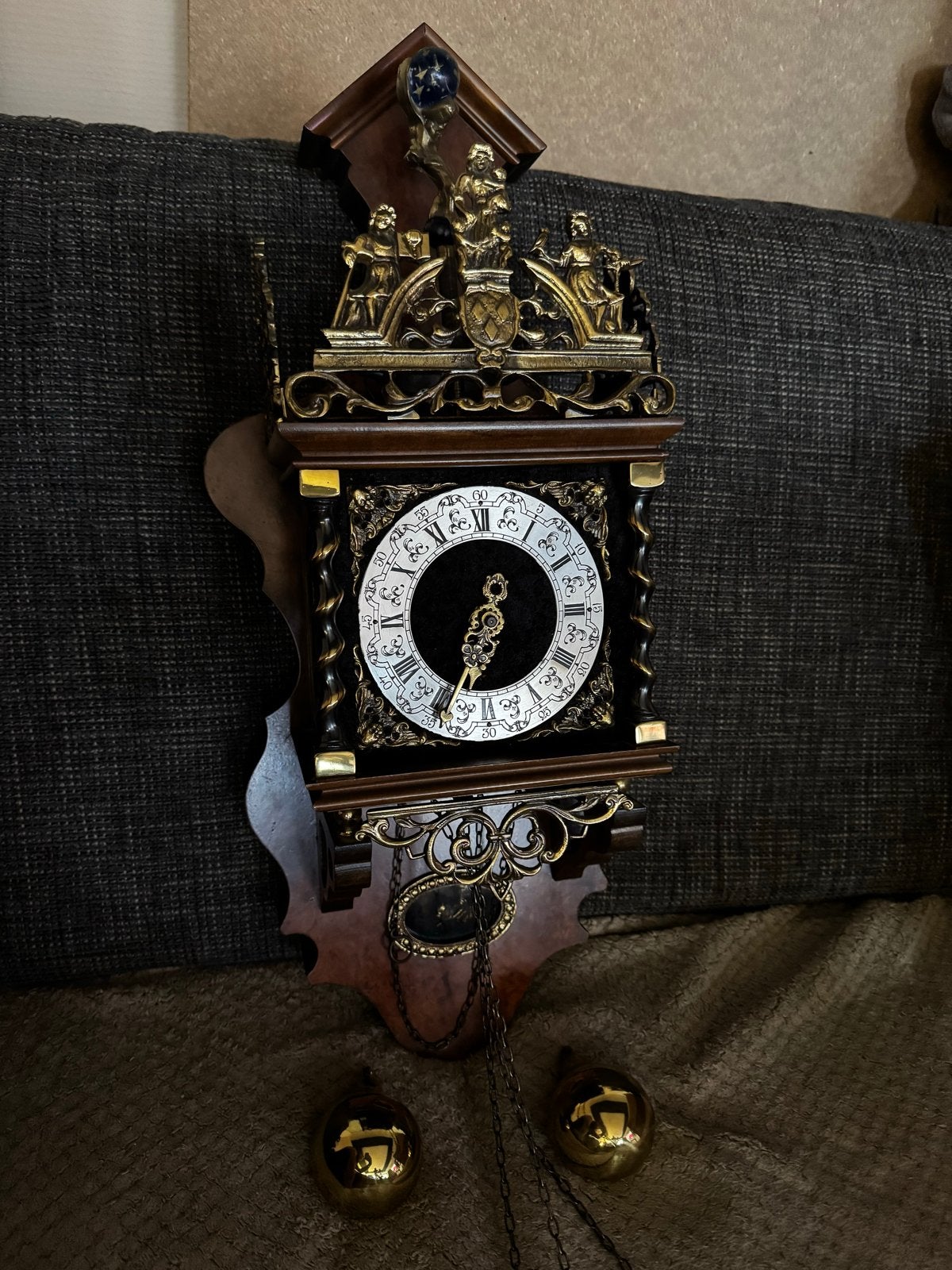 Antieke Friese Staartklok - Prachtig Decoratief Stuk, Antiek en Kunst, Ophalen