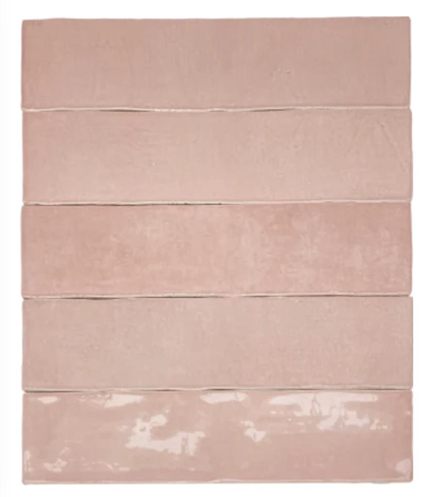 Revoir Paris Atelier Vieux Rose Glossy 6,2x25 cm, Doe-het-zelf en Verbouw, Tegels, Ophalen, Nieuw, Minder dan 20 cm, 20 tot 40 cm