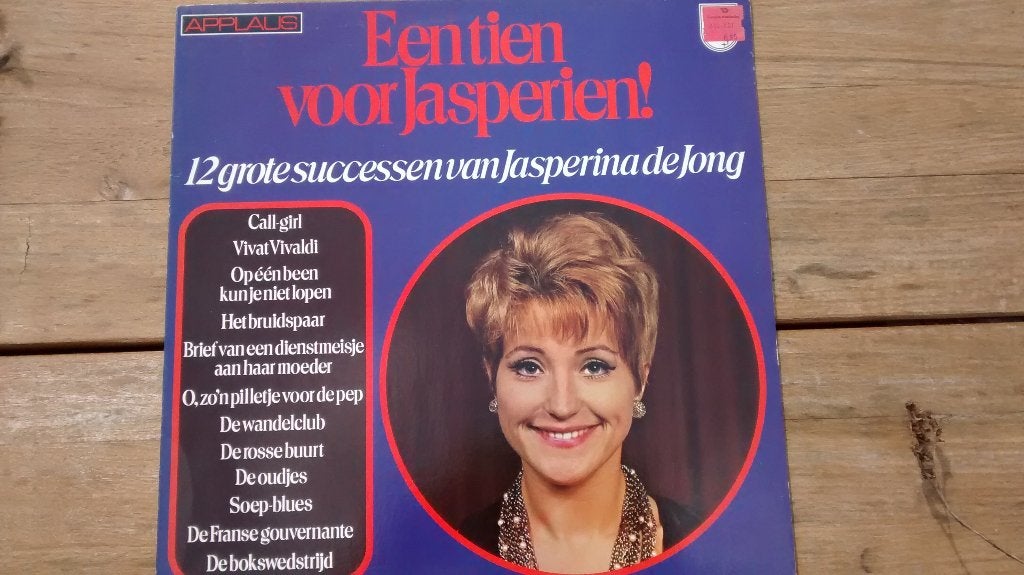 LP - Jasperina de Jong - Een tien voor Jasperien !, Cd's en Dvd's, Ophalen of Verzenden, Zo goed als nieuw, 12 inch, Overige genres
