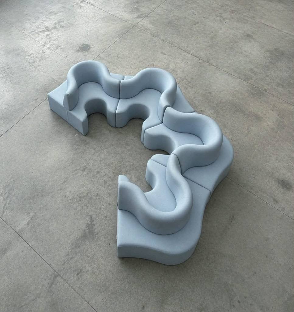 Verpan Cloverleaf sofa by Verner Panton (6 delen), Ophalen, Gebruikt, 300 cm of meer, X