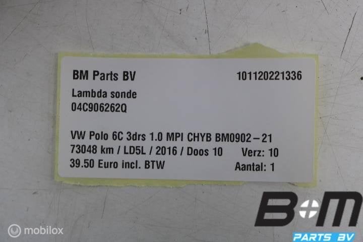 Lambda sonde VW Golf 7 04C906262Q, Gebruikt
