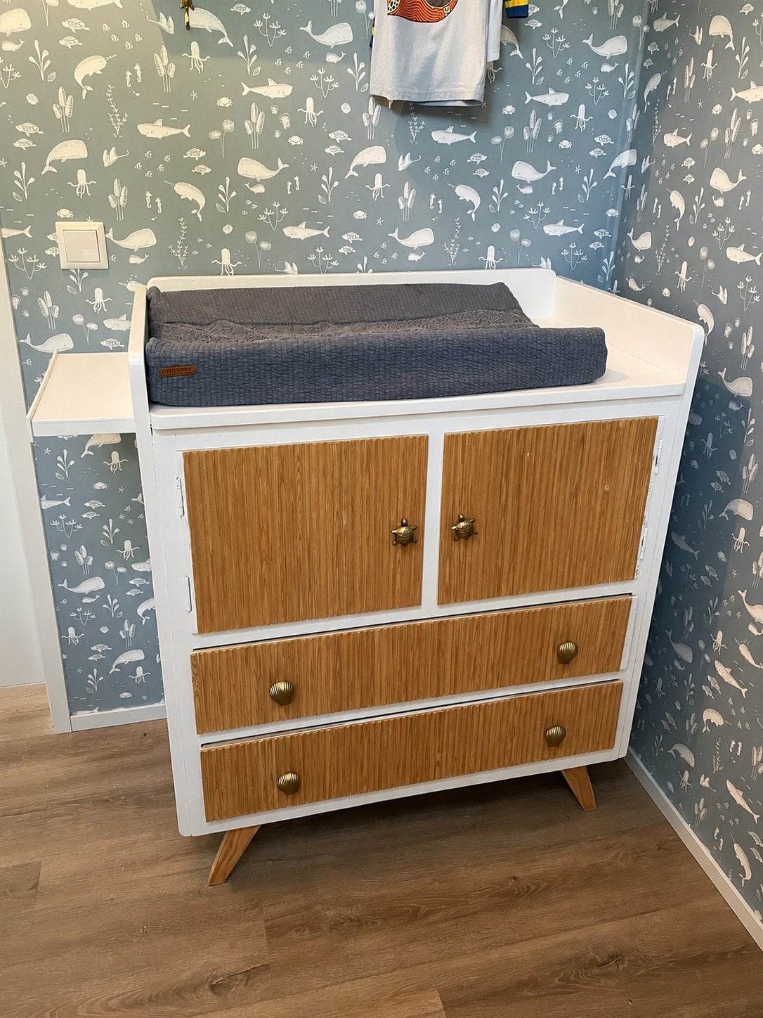 Vintage Scandinavische Commode - baby kamer - moet snel weg, Kinderen en Baby's, Kinderkamer | Commodes en Kasten, Ophalen, 50 tot 70 cm