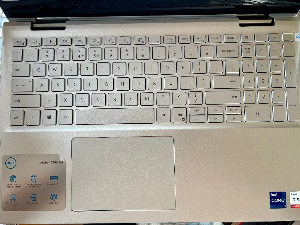 Dell Inspiron 7506 2n1, Computers en Software, Windows Laptops, Ophalen, 2 tot 3 Ghz, 512 GB, Zo goed als nieuw