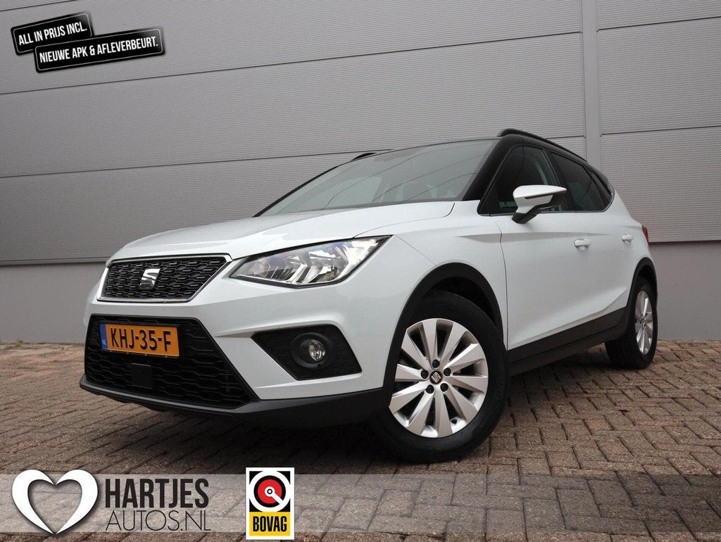 Seat Arona 1.0 TSI Style (Vol-Opties!) Two-Tone 1e eigenaar, Auto's, Voorwielaandrijving, Gebruikt, 116 pk, Wit