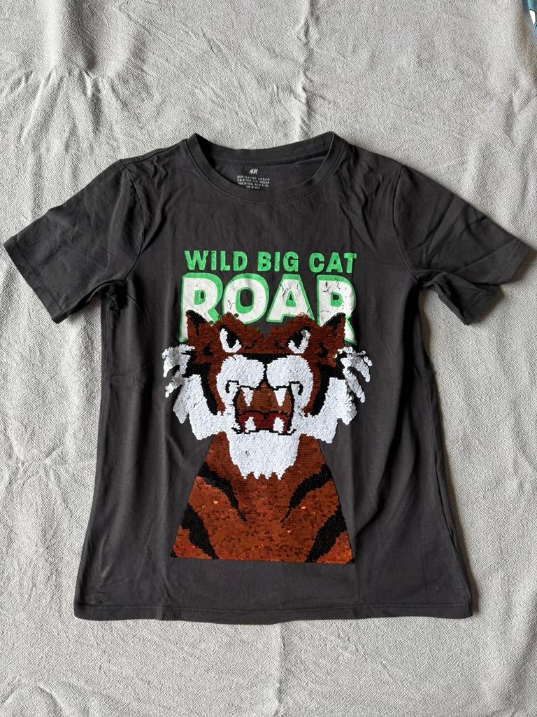 Jongens tshirt tijger 134/140, Ophalen of Verzenden, Zo goed als nieuw, Jongen, Shirt of Longsleeve