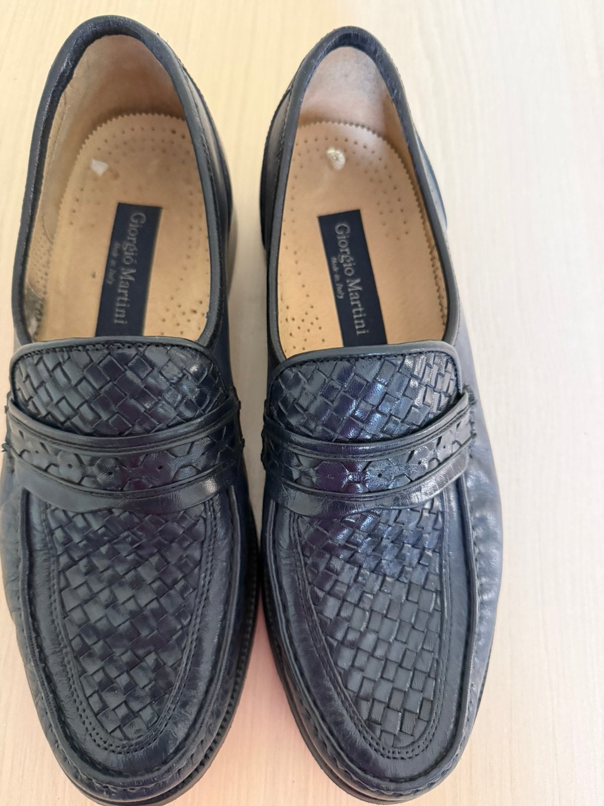 Nette instappers donkerblauw maat 43, Loafers, Blauw, Ophalen of Verzenden, Gedragen