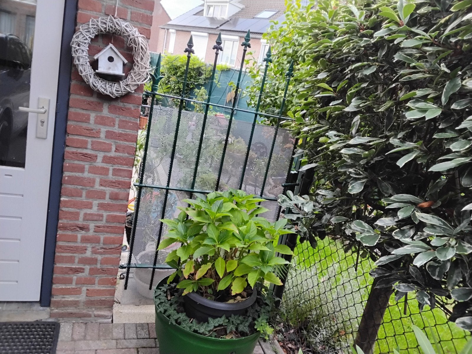 tuin poortje met Heras hekwerk, Tuin en Terras, Schuttingen, Ophalen, Gebruikt, 2 meter of meer, 3 tot 6 meter