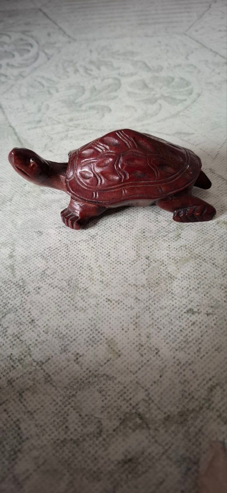 Houtsnijwerk schildpad, Ophalen of Verzenden, Zo goed als nieuw, Dier