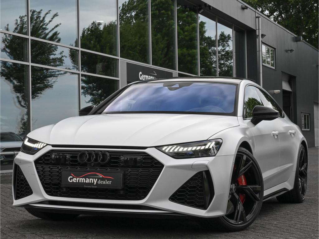 Audi RS7 Sportback 4.0TFSI 600pk Quattro Black optic Matt-Au, Auto's, Gebruikt, Met garantie (alle), 600 pk, Wit