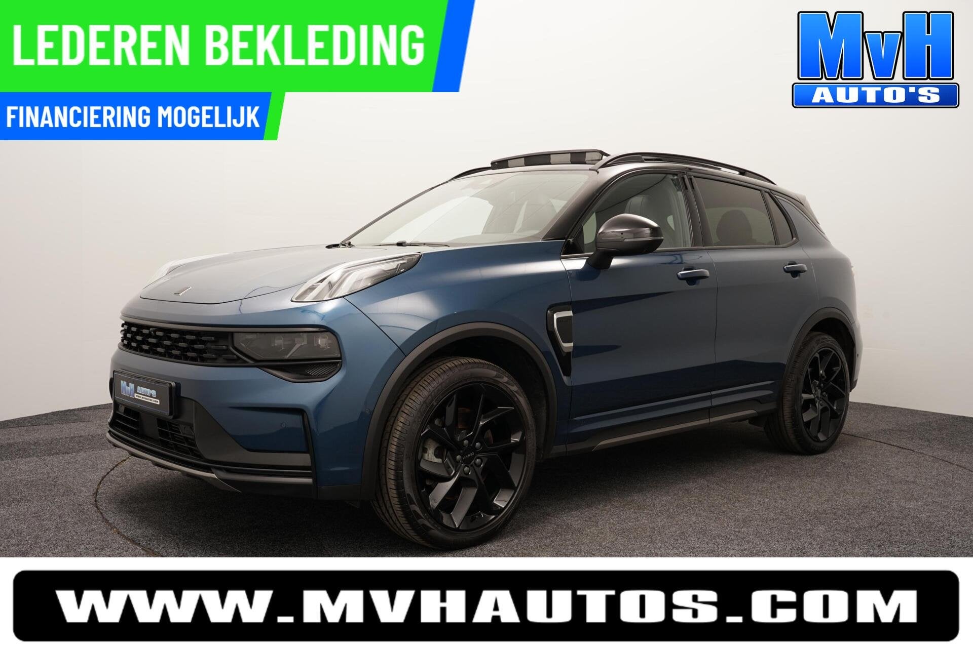 Lynk & Co 01 1.5 PHEV FULL BL XL|LEER/ALCANT|ZW.HEMEL|SOH95%, Stof, Blauw, Automatische klimaatregeling, Plug-in hybride