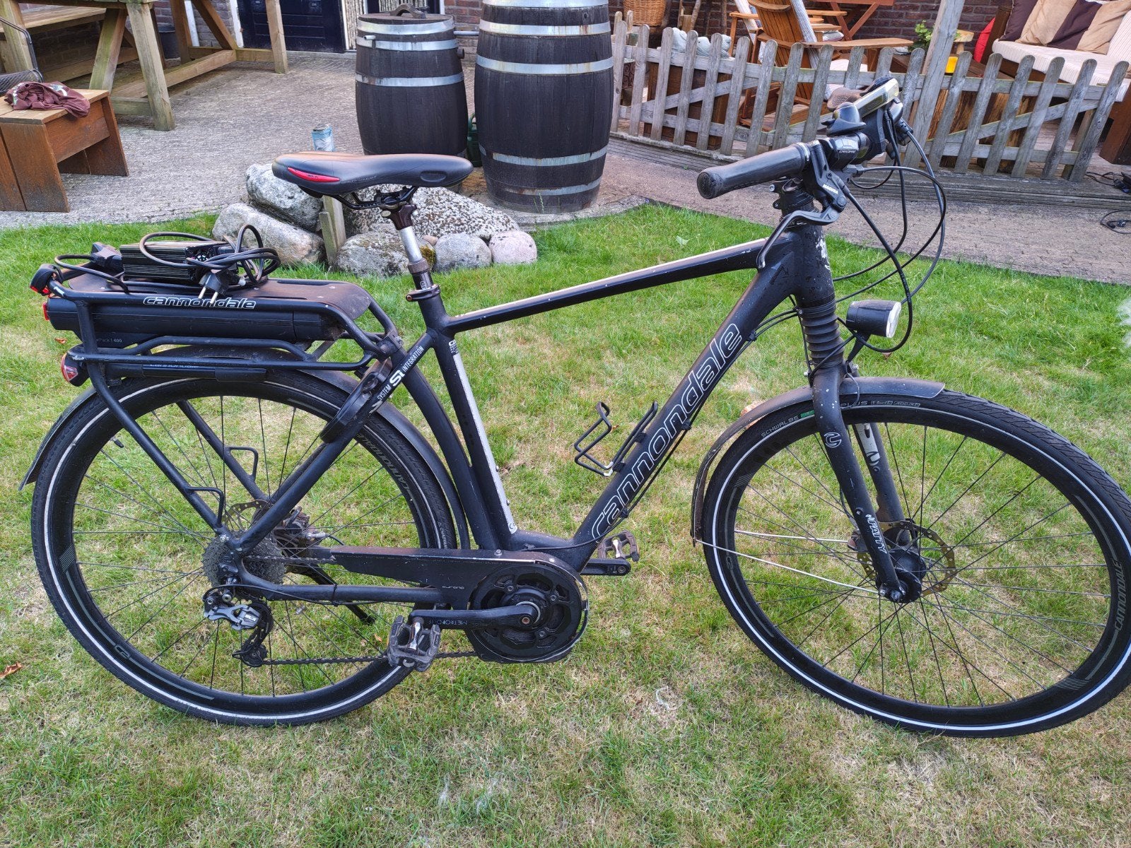 Herenfiets Canondale Mavaro zwart elektrisch, 51 tot 55 cm, Ophalen, Gebruikt, Overige merken