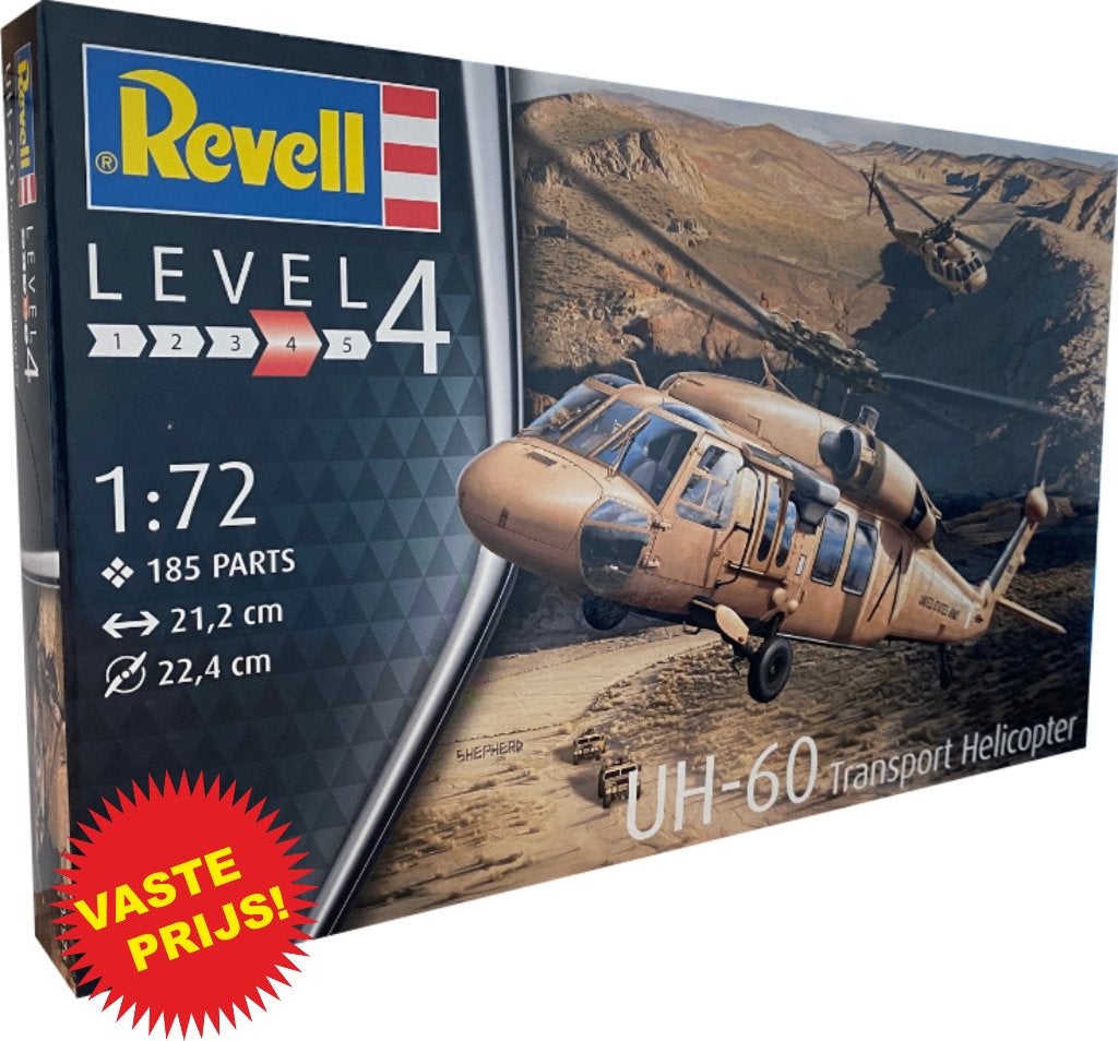 UH-60 Transport Helicopter (Revell 04976) 1/72, 1:72 tot 1:144, Nieuw, Ophalen of Verzenden, Revell