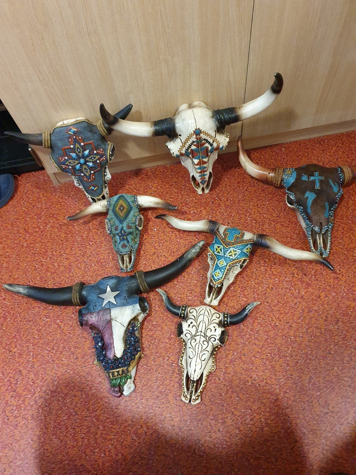 Sculls mooie verzameling wand decoratie., Huis en Inrichting, Meerkleurig, Decoratieobject, Zo goed als nieuw, Kunststof
