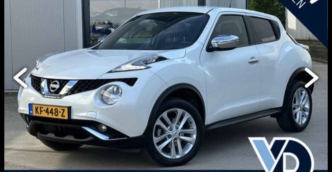 Nissan Juke 1.6L 117pk CVT 2WD 2016 Wit, Auto's, Nissan, Stof, Zwart, 4 cilinders, Origineel Nederlands