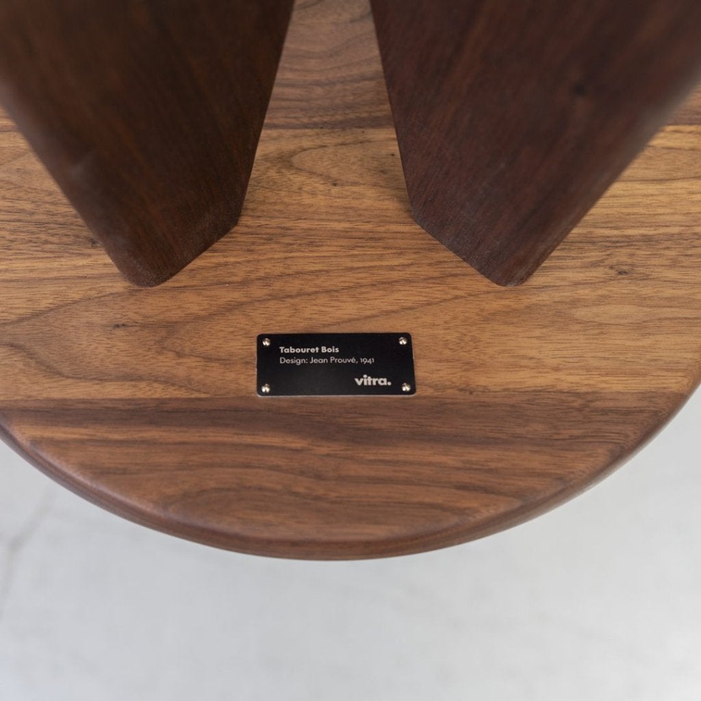 Vitra Tabouret Bois Kruk Donker Hout, Niet ingevuld, Zo goed als nieuw, Niet ingevuld, Niet ingevuld