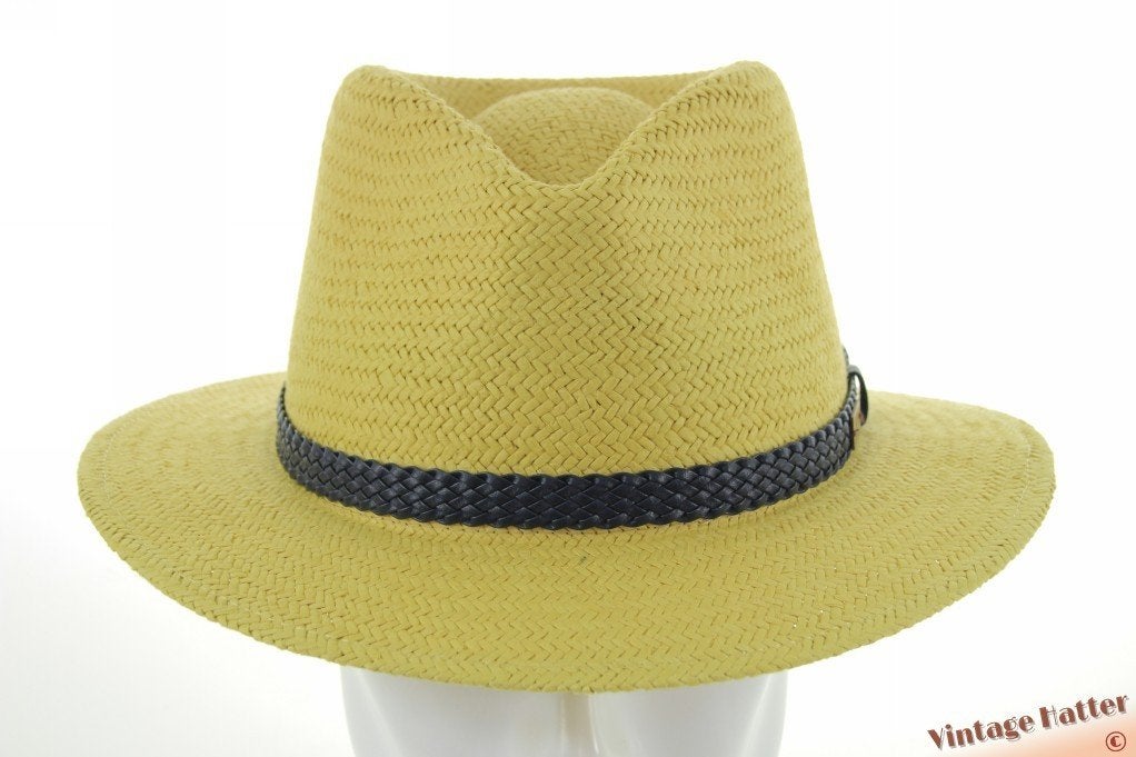 Zomer gleufhoed Bailey Hats Bristol groen beige stro 59-60, Hoed, Nieuw, Ophalen of Verzenden, 58 of 59 cm (L, 7¼ of ⅜ inch)