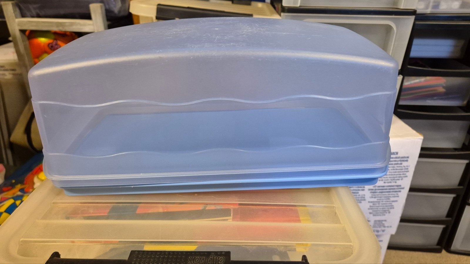 tupperware cake doos, Ophalen