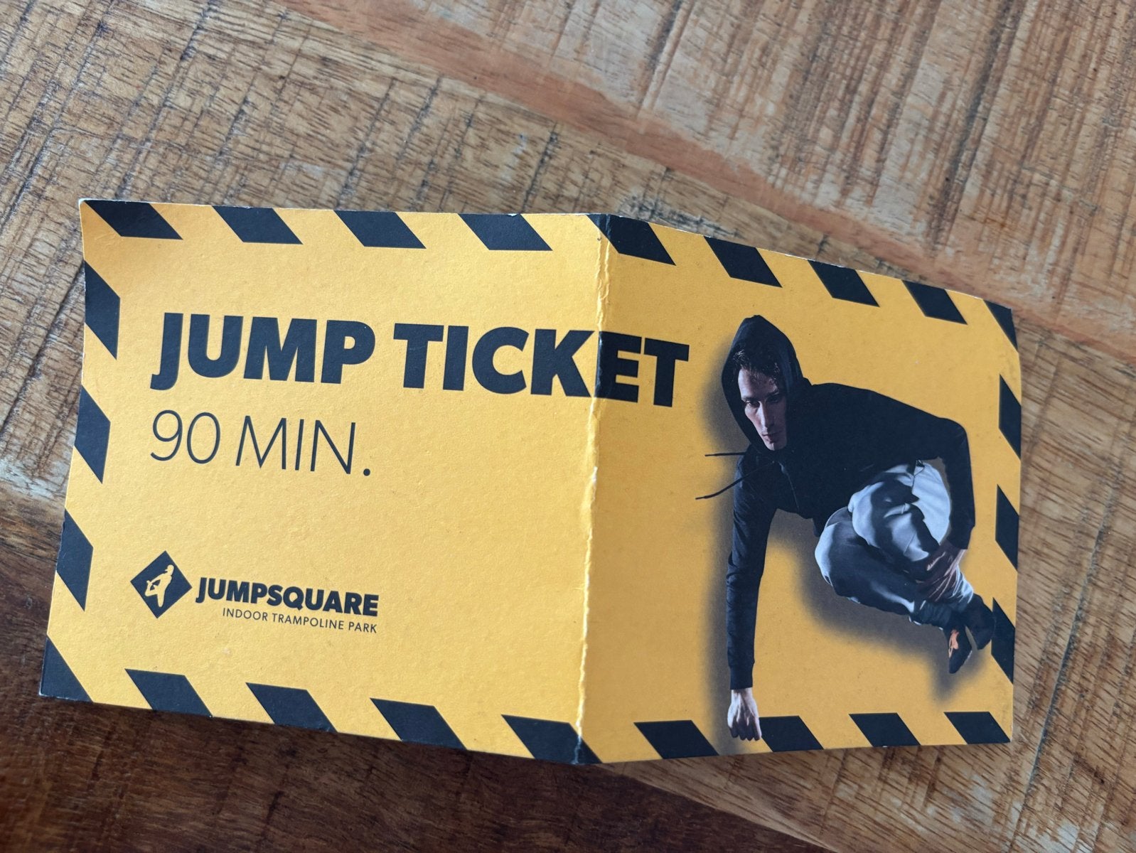 Jump ticket Trampoline Park Nijmegen, Eén persoon, Ticket of Toegangskaart