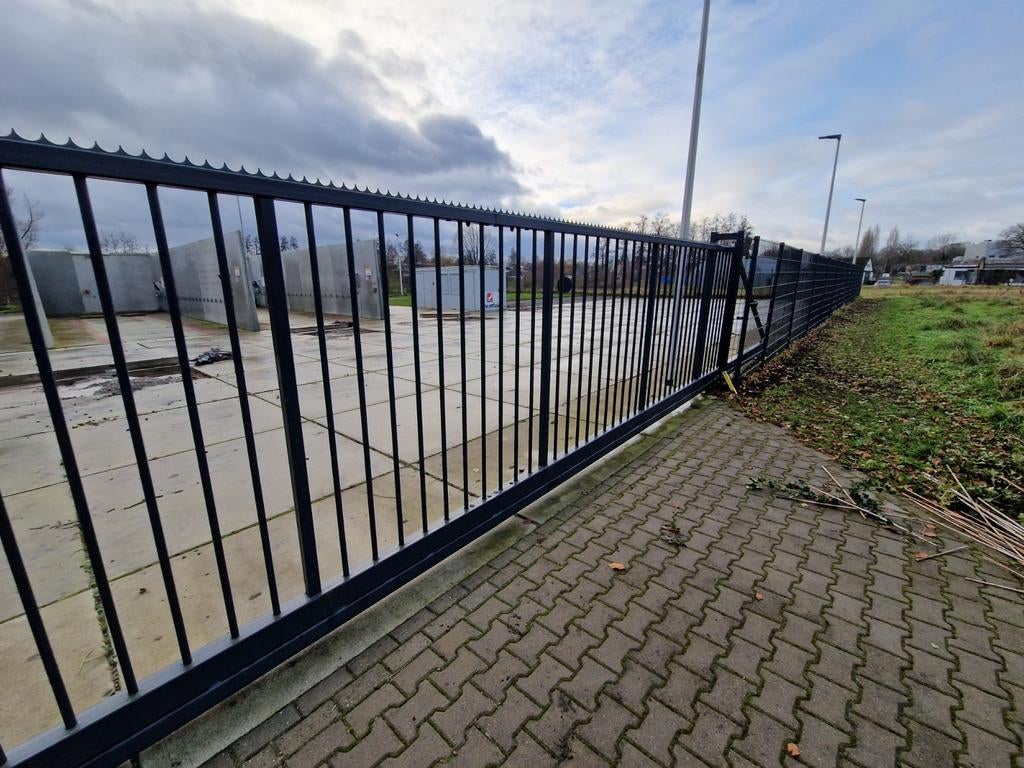 Z.g.a.n schuifpoort 10.2 m vrije doorgang! Vrijdragend., Ophalen of Verzenden, IJzer, Spijlenhekwerk