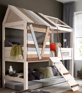 Lifetime Boomhut bed / Hoogslaper, Ophalen, 85 tot 100 cm, Gebruikt, Hoogslaper of Stapelbed