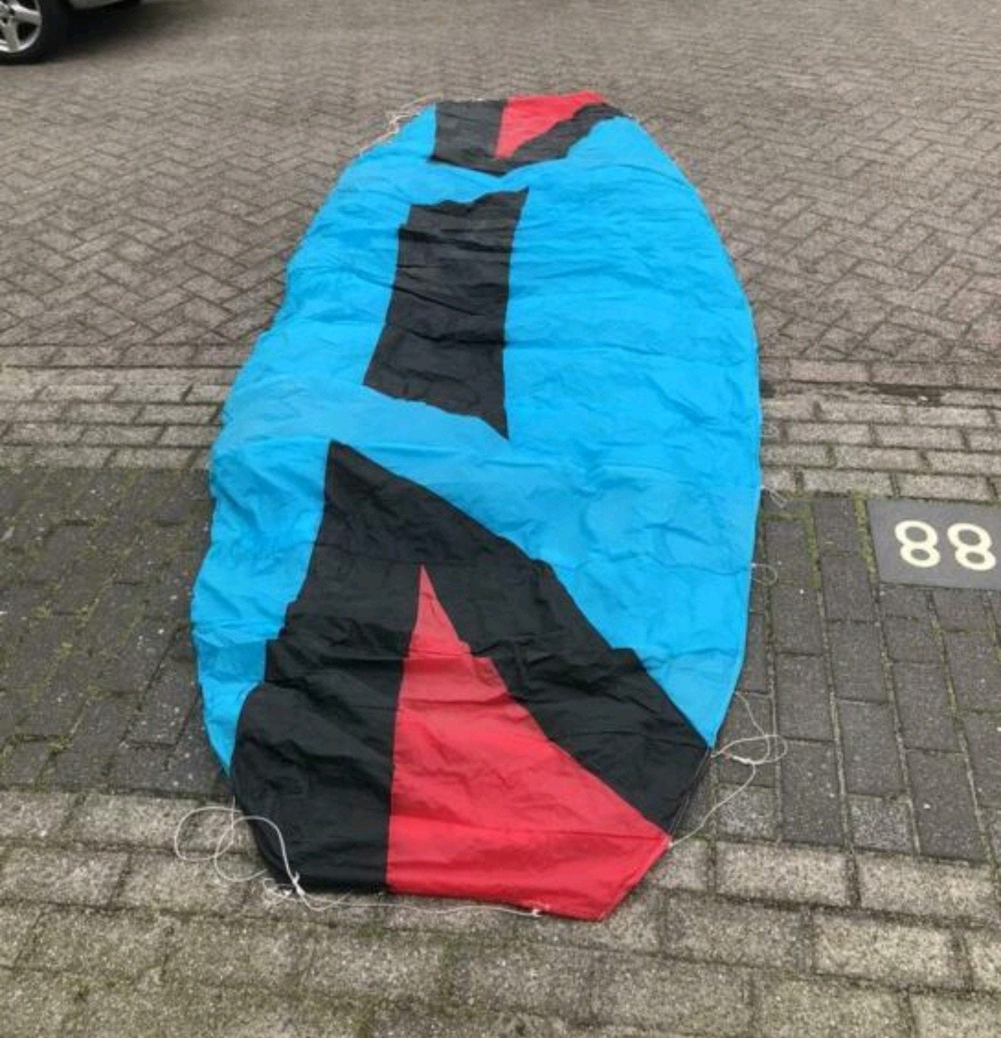 Kite 5m² vlieger powerkite trapeze, Ophalen of Verzenden, Zo goed als nieuw, Vierlijns, Vlieger
