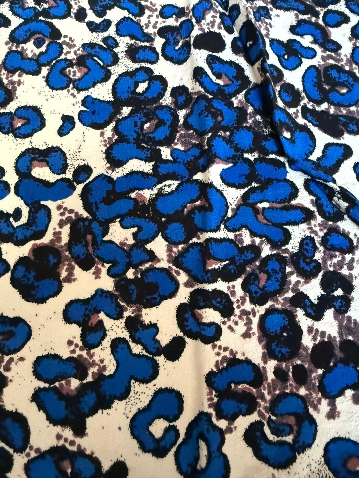 Luipaard crêpe modestof, 120 cm of meer, Ophalen of Verzenden, Zo goed als nieuw, Katoen