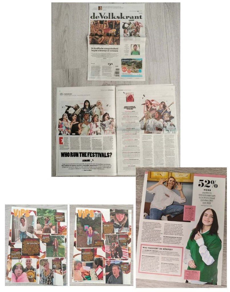 Billie Eilish & S10 tijdschrift en krantenartikelen, Verzenden, Zo goed als nieuw, Boek, Tijdschrift of Artikel