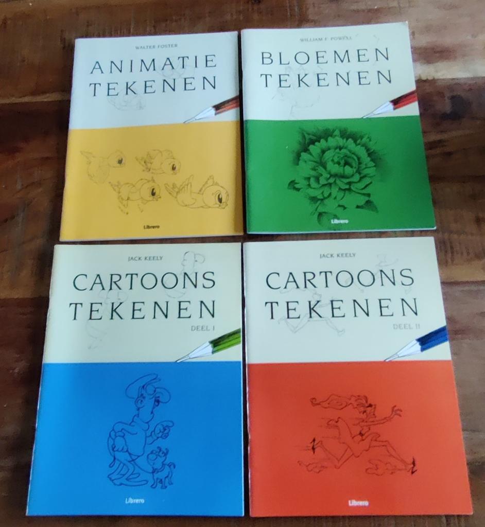 11 verschillende teken boeken, Boeken, Ophalen of Verzenden, Zo goed als nieuw, Tekenen en Schilderen, Diverse auteurs