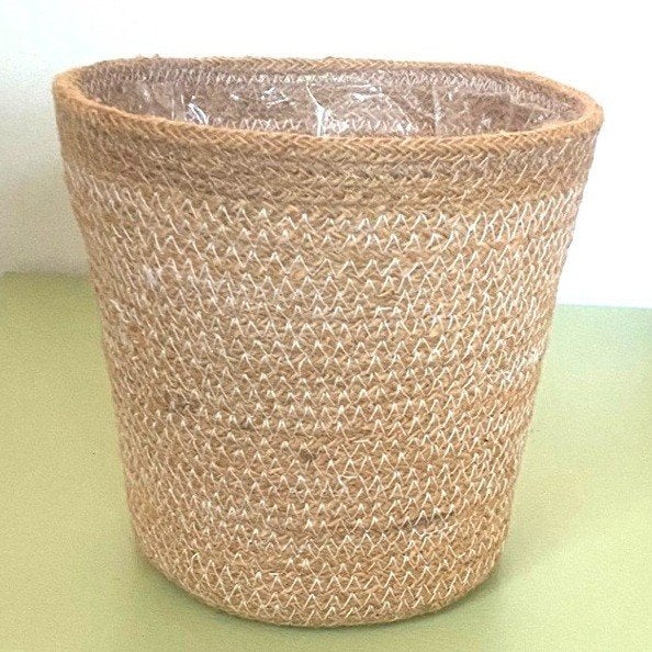 Jute bloempot, Overige materialen, Rond, Binnen, Ophalen of Verzenden