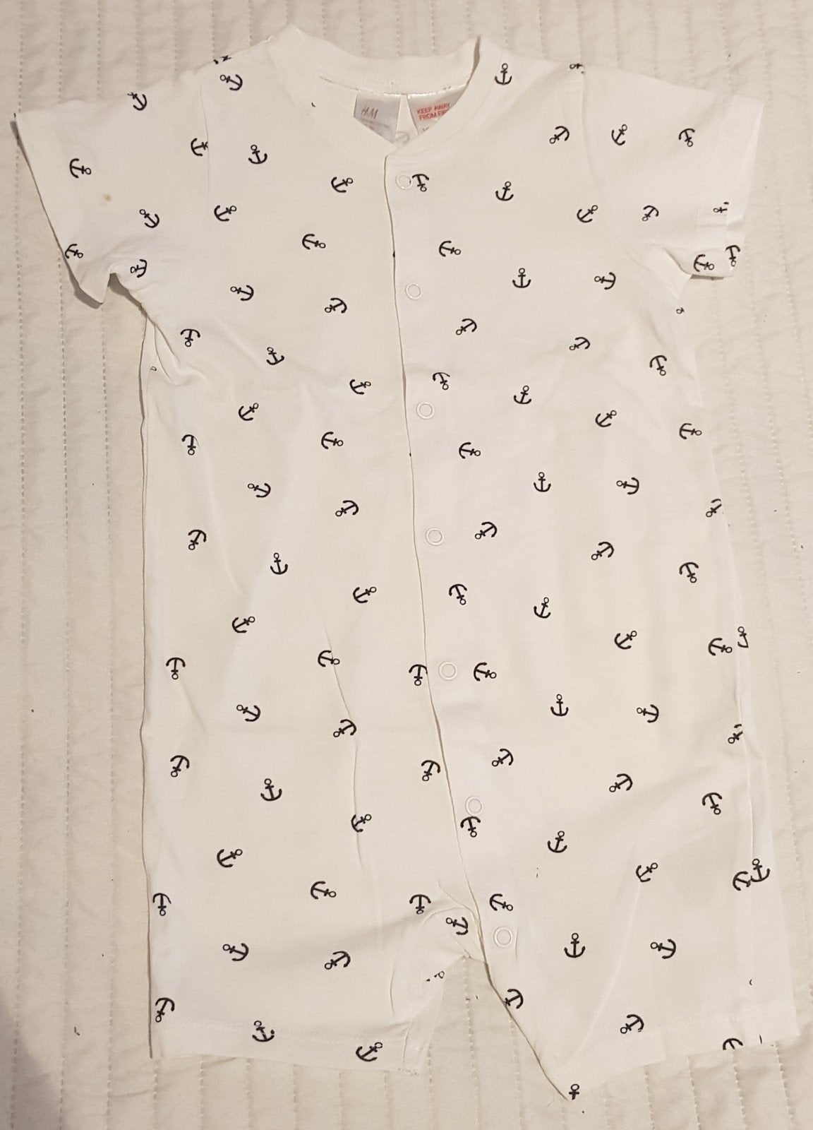 H&m matroos pakje wit baby zomer kleding maat 86 pak pyjama, H&M, Zo goed als nieuw, Pakje, Verzenden