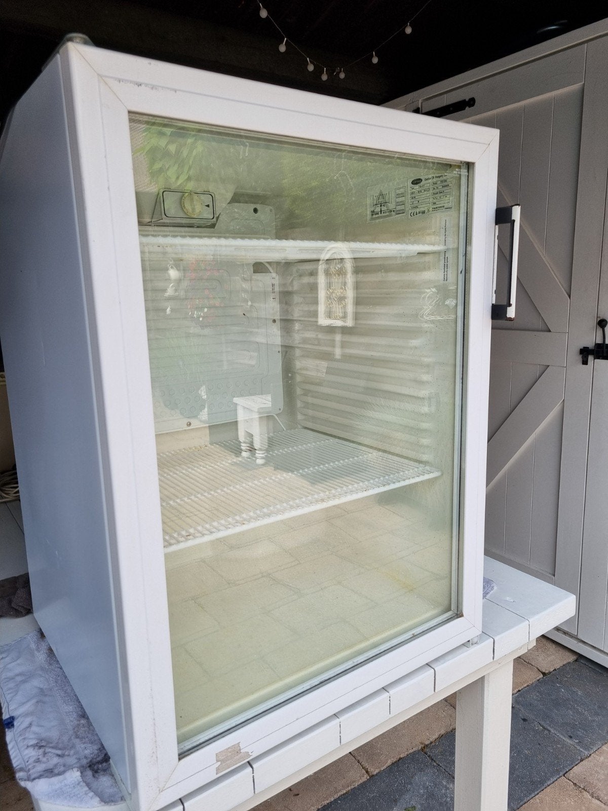 Bier koelkast glazen deur, Witgoed en Apparatuur, Koelkasten en IJskasten, 200 liter of meer, Ophalen, Zonder vriesvak, 160 cm of meer