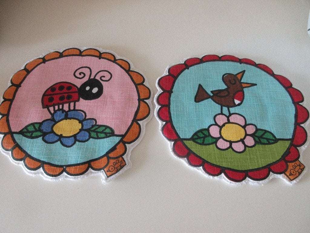babette pannen schalen onderzetters, Ophalen of Verzenden, Zo goed als nieuw, Overige kleuren, Textiel