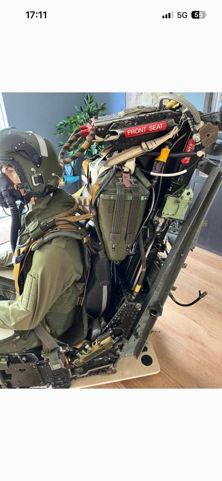 Schietstoel Mk7 F4 Phantom RAF, Ophalen of Verzenden, Zo goed als nieuw
